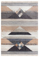 Elevated Geometric Handwoven Jute and Cotton Dhurrie Area Rug, 2' X 3'