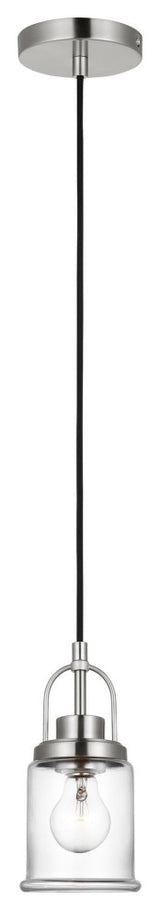 Anders One Light Mini-Pendant, Brushed Nickel