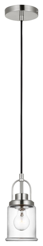 Anders One Light Mini-Pendant, Brushed Nickel