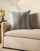 Chris Loves Julia x Loloi Auggie Blue / White 22'' x 22'' Cover, Poly Pillow