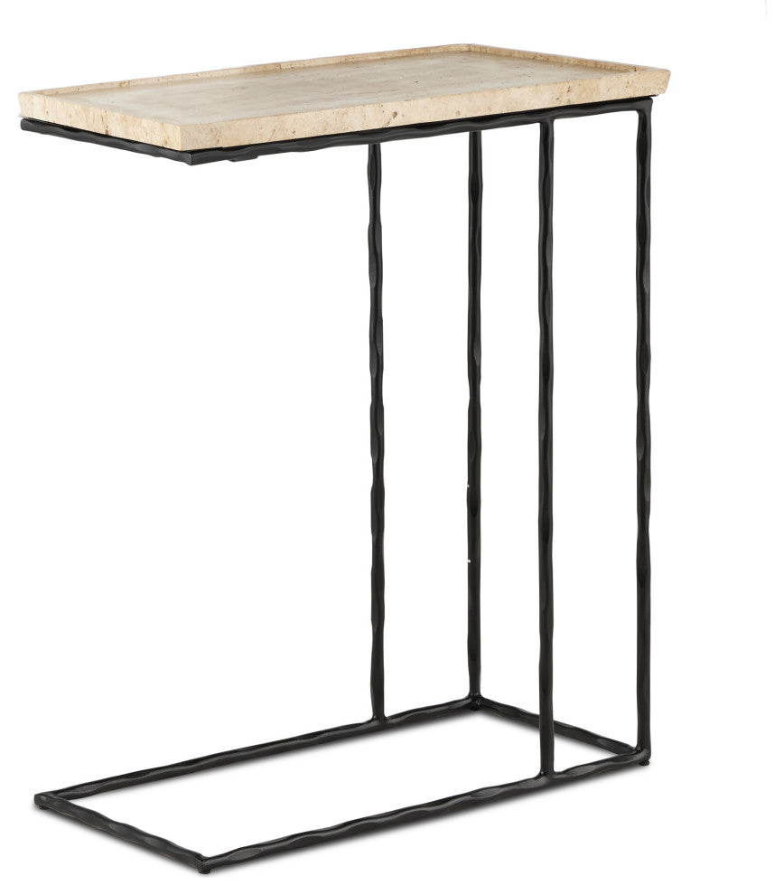 Boyles Travertine C Table