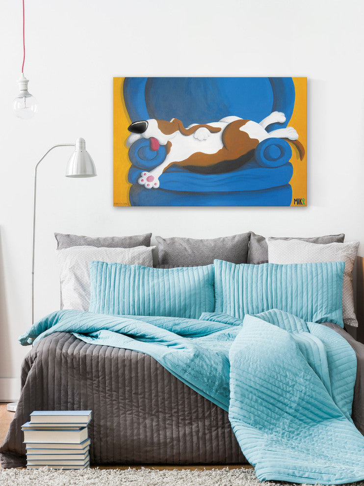Marmont Hill, "Bark O Lounge" by Mike Taylor Painting on Wrapped Canvas, 30x20