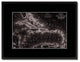 West Indies Caribbean Old Vivid Sepia Map Print On Canvas With Frame, 16" X 21"