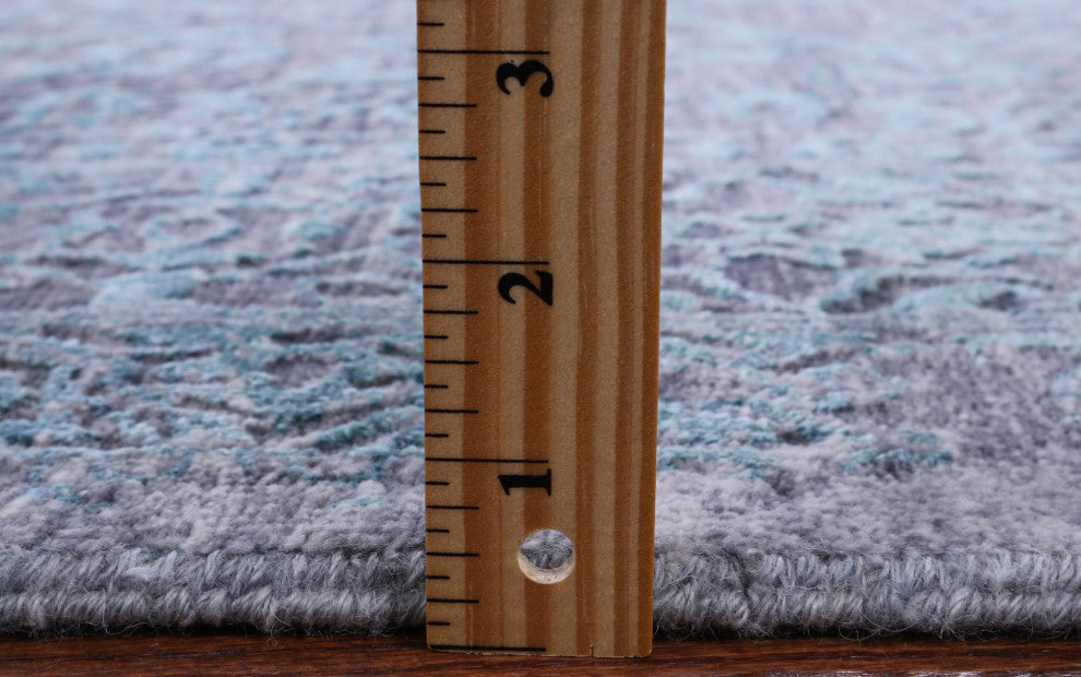 Wool and Silk Persian Hand Knotted Rug 7' 11" X 9' 11" Q6939