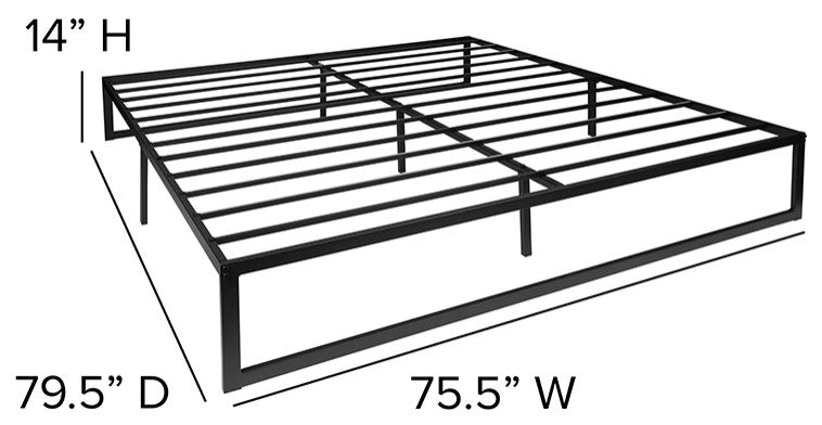 King Bed Frame and Mattress Set
