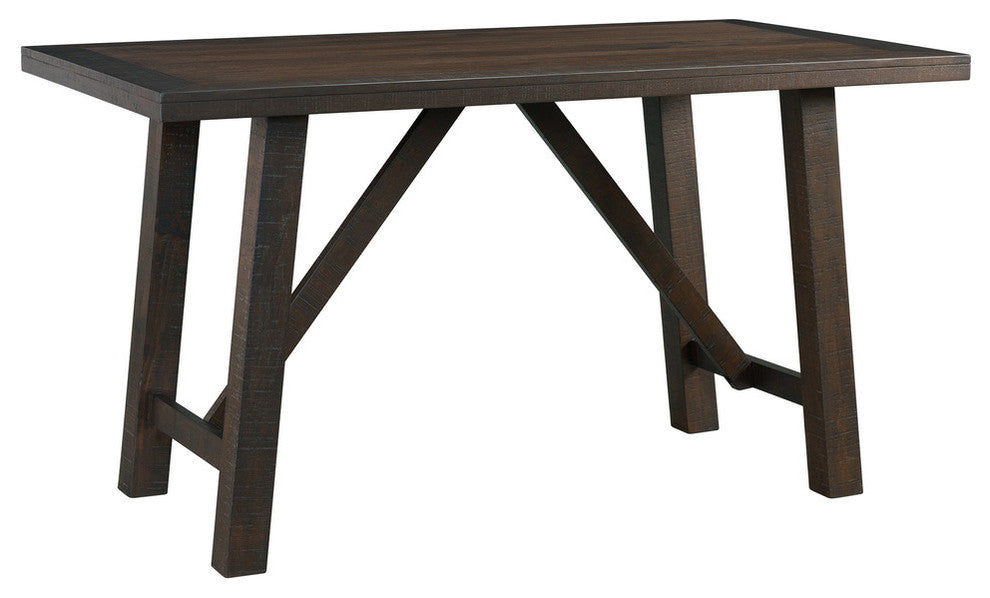 Picket House Furnishings Carter Counter Height 6PC Dining Set-Table, Four Chairs