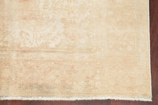 Consigned, Vintage-Style Faded Handmade Persian Wool Area Rug, Beige, 6x10
