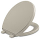 Reveal Quiet-Close Round-front toilet seat, Sandbar