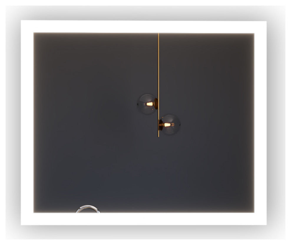 Smart Angelina Dimmable LED Bathroom Mirror with Voice Control, 36" x 30"