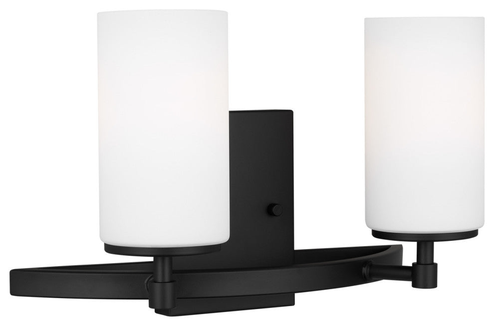Generation Lighting 4424602EN3 Alturas 2 Light 14"W LED Vanity - Midnight Black