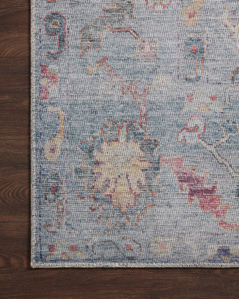 Loloi II Elysium Denim / Multi 3'-0" x 3'-0" Round Accent Rug