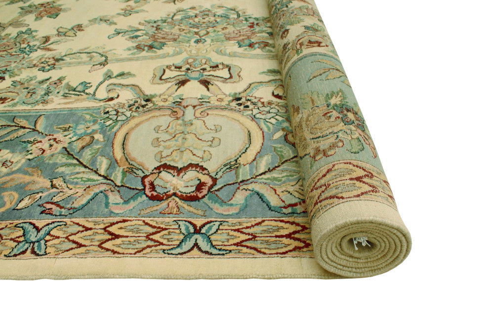 Pak-Persian Delmer Ivory/Gray Rug, 9'0x12'1