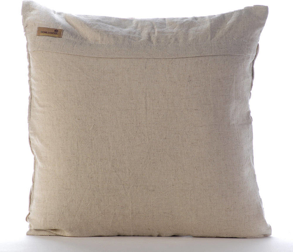 Ivory Decorative Pillow Covers 24"x24" Cotton, Ivory Dreams