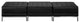 Hercules Imagination Series Black Leather Three Seat Bench