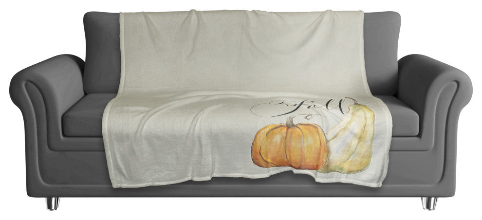 Fall Pumpkin and Gourd 3 50x60 Coral Fleece Blanket
