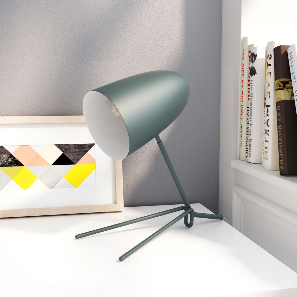 Table Lamp, Steel Metal, Green, Kitchen Lounge Cafe Bistro Lobby Hospitality