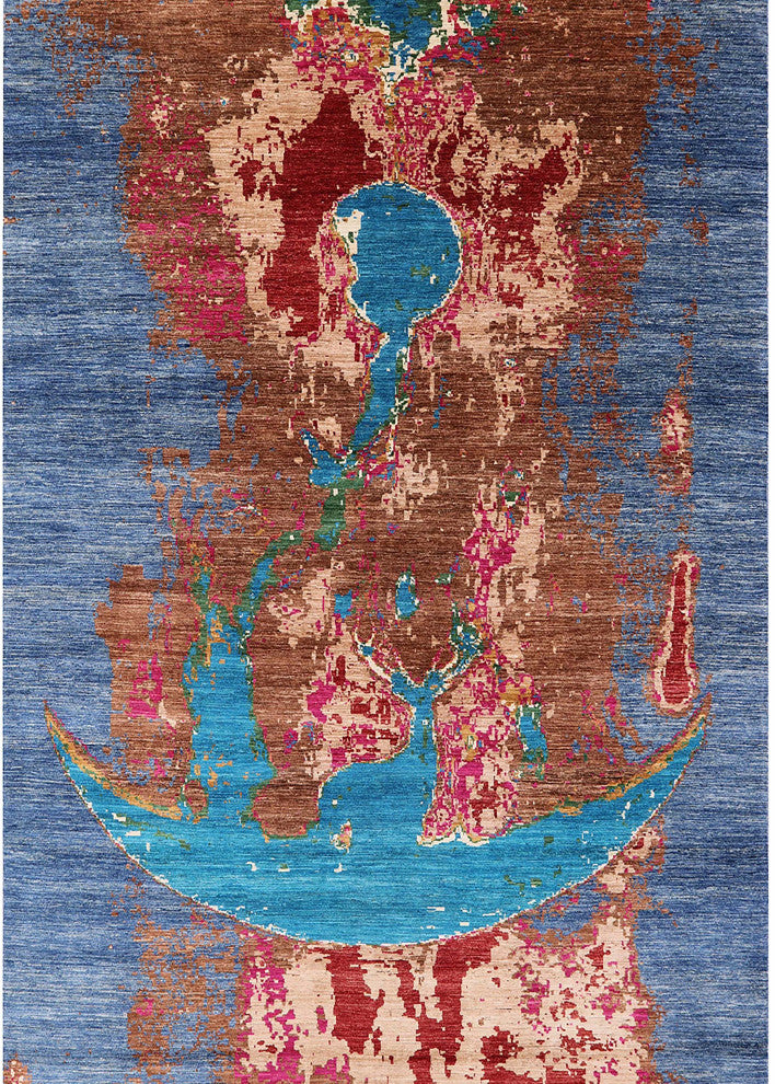 Ahgly Company Indoor Rectangle Mid-Century Modern Area Rugs, 2' x 5'
