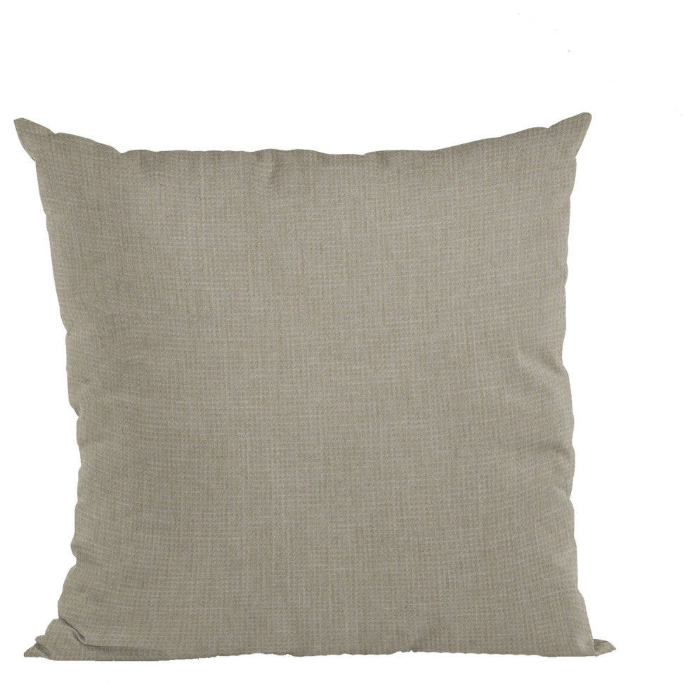 Linen Waffle Textured Solid Luxury Throw Pillow, Double sided 22"x22"