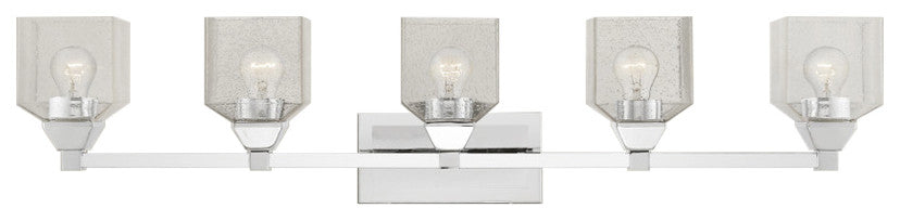 Aragon 5 Light Polished Chrome Vanity Sconce