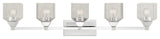 Aragon 5 Light Polished Chrome Vanity Sconce