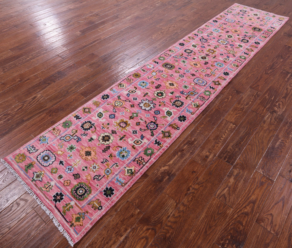 2' 7" X 12' 0" Turkish Oushak Handmade Wool Runner Rug - Q15904