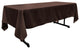 LA Linen Rectangular  Polyester Poplin Tablecloth, Brown, 60"x126"