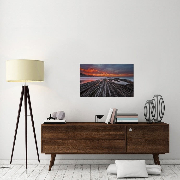 "Highway To Hell" Stretched Canvas Giclee by Mikel Lastra, 36x22"