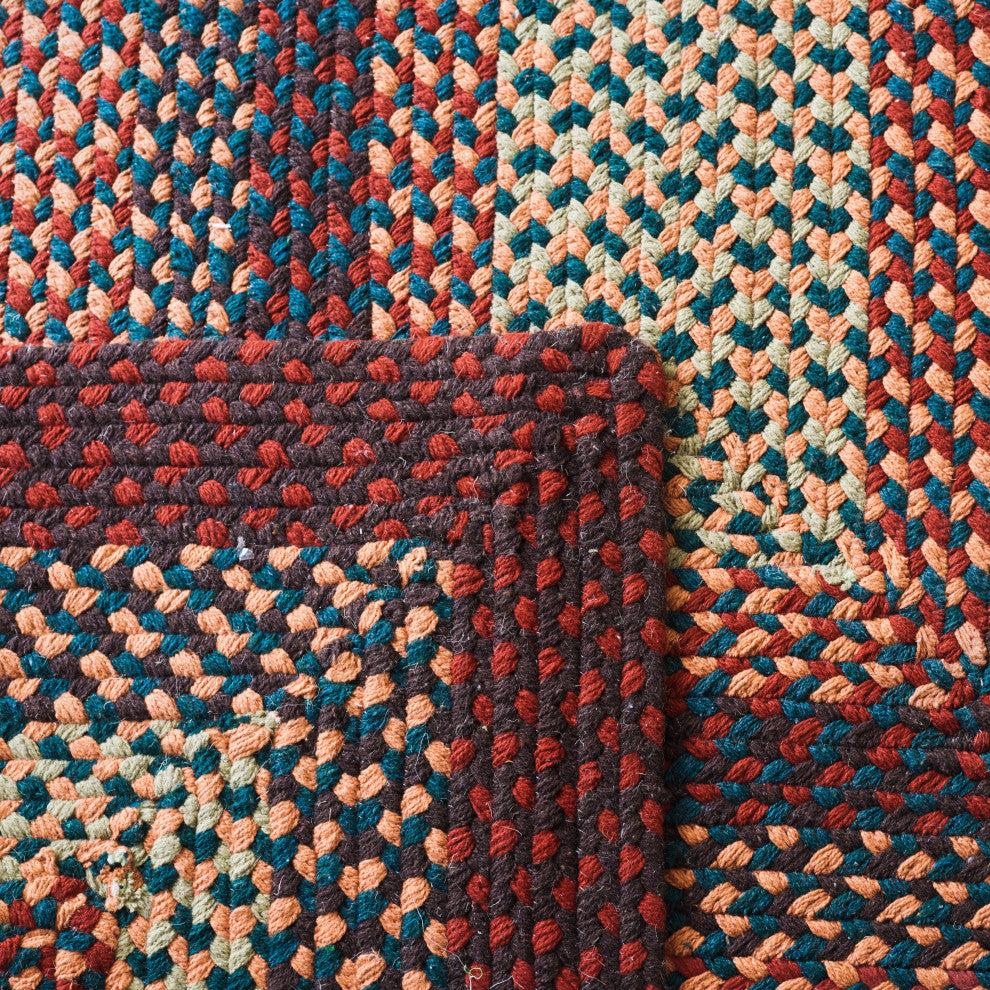 Safavieh Cape Cod Collection BRD651Z Rug, Brown/Rust, 5' X 8'