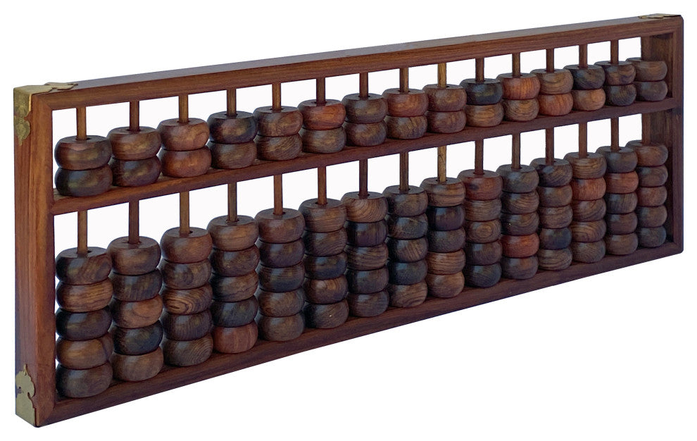 Chinese Huali Rosewood Abacus Fengshui Paperweight Display Hws2491