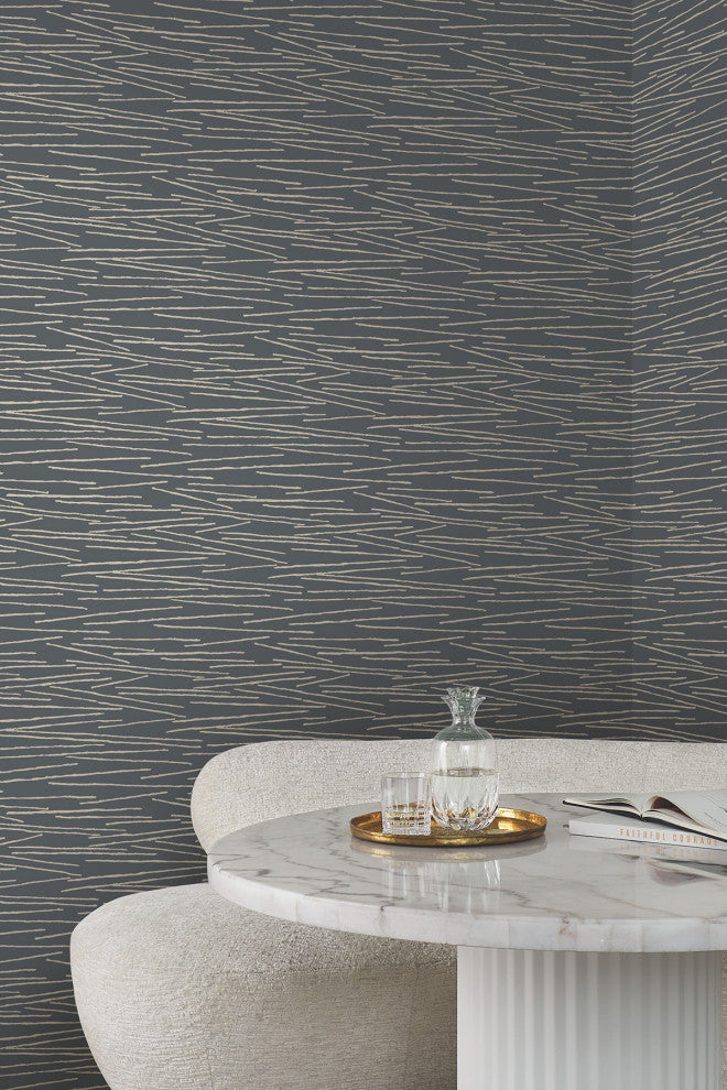 Charcoal Line Horizon Wallpaper