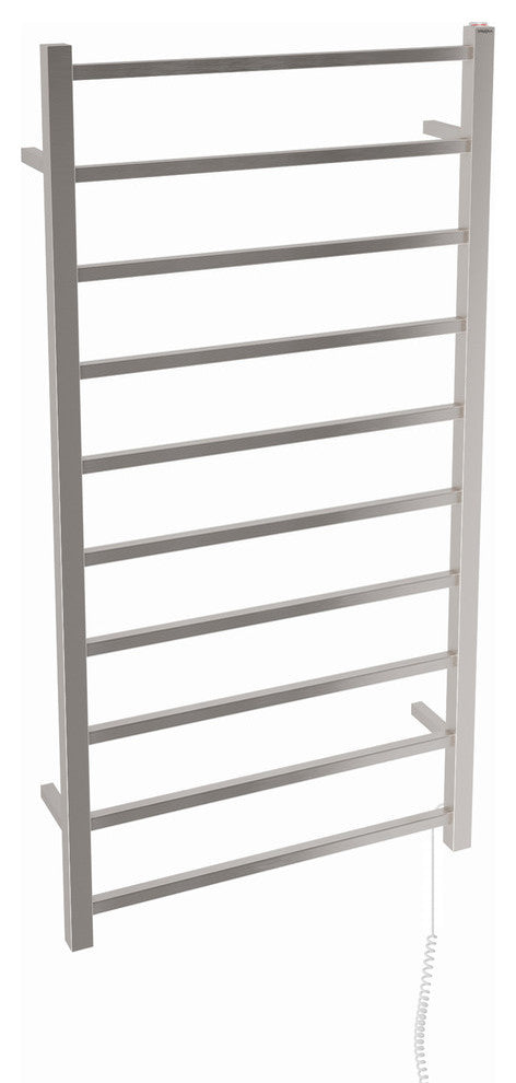 Ancona Gala Dual XL 10-Bar  Electric Towel Warmer in Brushed Stainless Steel