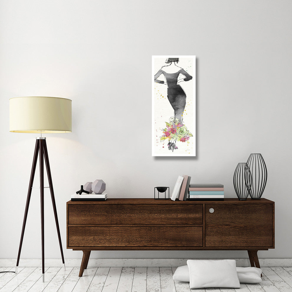 "Floral Fashion I" Digital Paper Print by Anne Tavoletti, 18"x42"