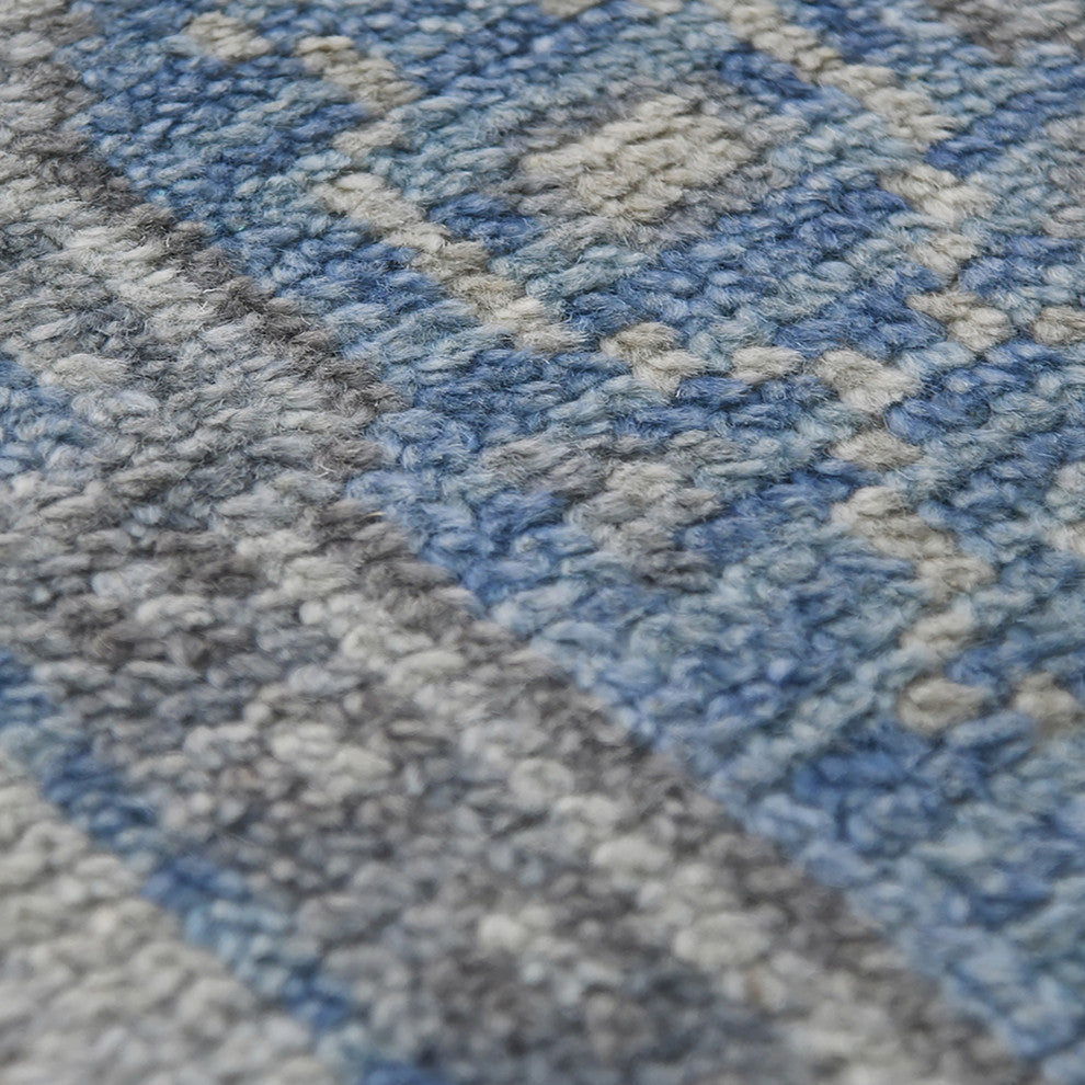 Divine Toluca Area Rug, Blue, 9' x 12', Bordered