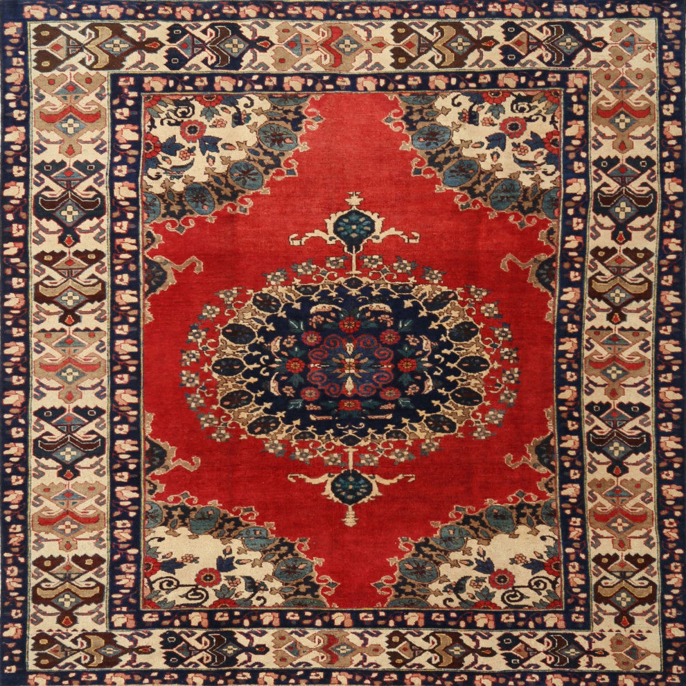 Ahgly Company Indoor Square Traditional Area Rugs, 5' Square