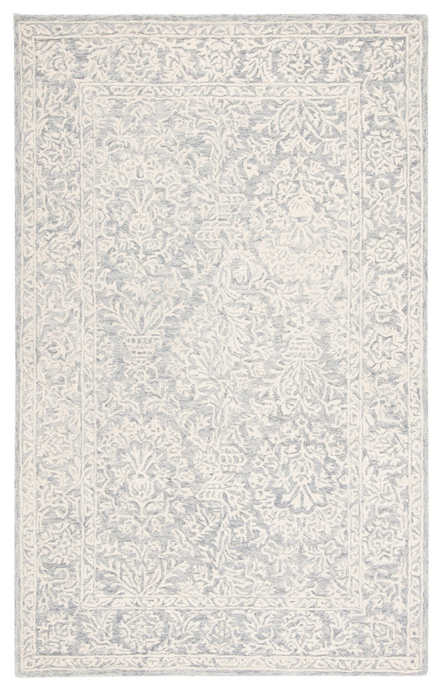 Safavieh Metro Collection MET864H Rug, Dark Grey/Ivory, 8' x 10'