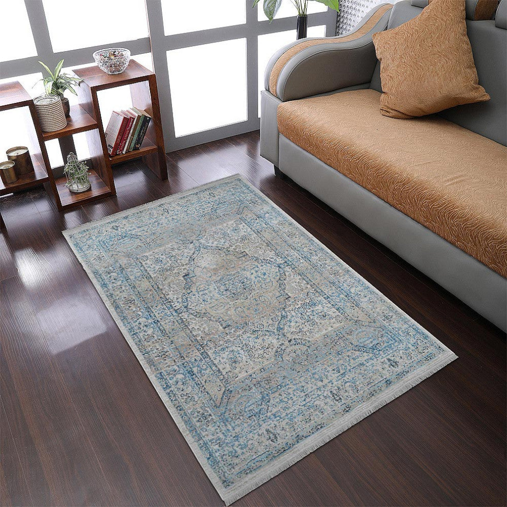 MACHINE MADE POLYESTER AREA RUGS  -Multicolor, Oriental ,Rugs for Living Room
