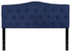 Cambridge Tufted Upholstered Queen Size Headboard in Navy Fabric