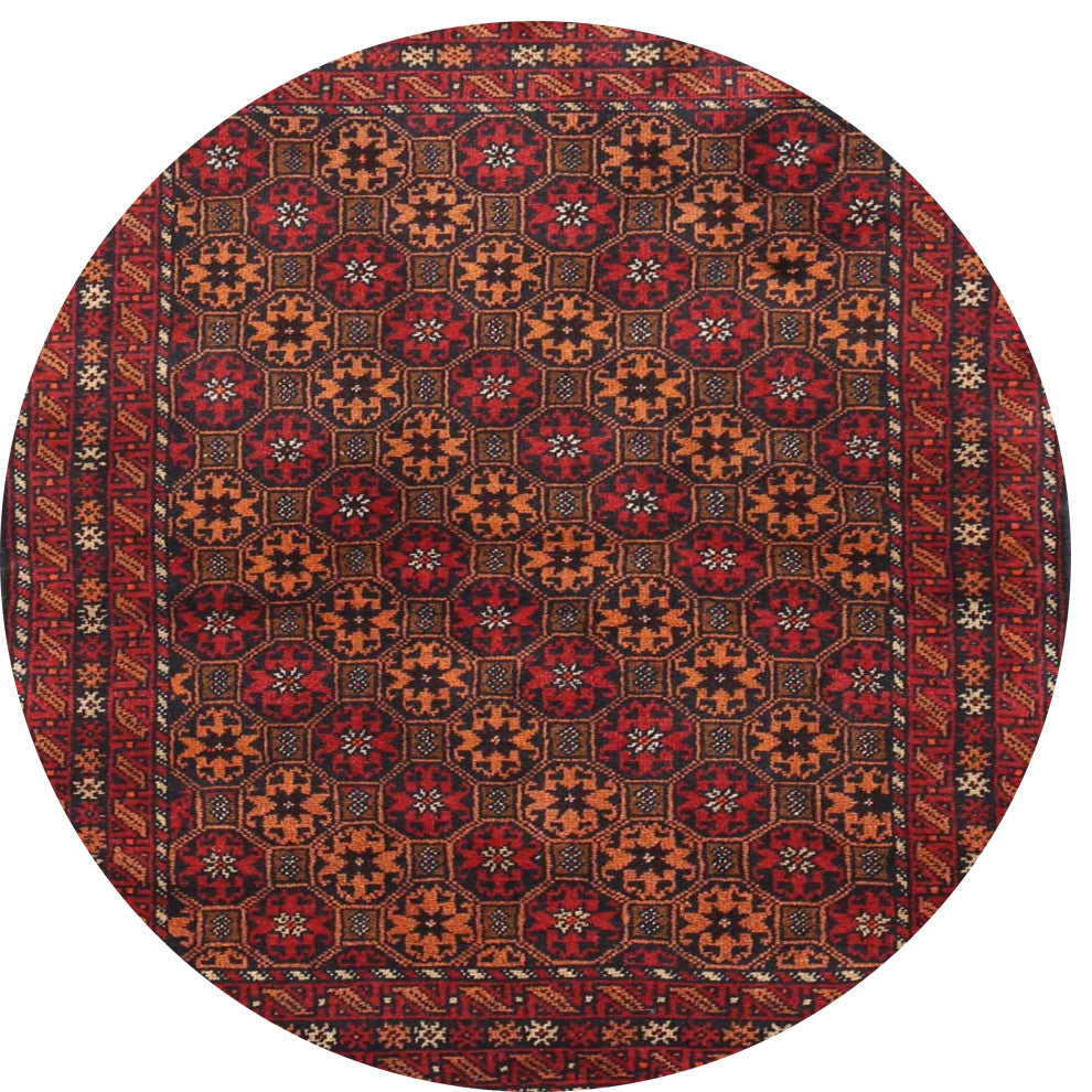 Ahgly Company Indoor Round Traditional Area Rugs, 3' Round