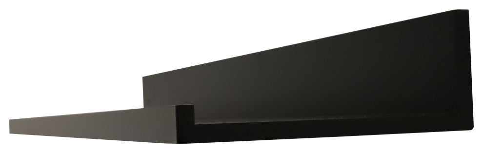 InPlace Deep Ledge Shelf, Black, 36"