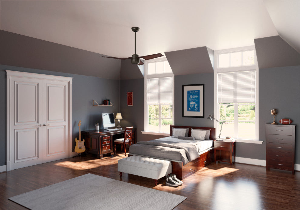 Hunter 52" Cabo Frio New Bronze Ceiling Fan With Wall Control