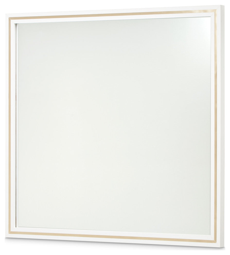 Palm Gate Wall Mirror, Cloud White