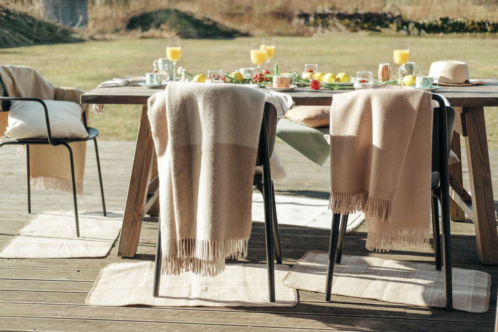 Recycled Alpaca Wool Blend Throws