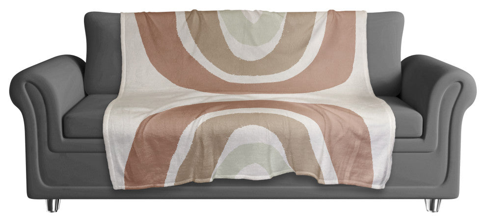 Sepia Rainbow 50x60 Coral Fleece Blanket