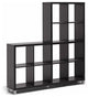 Sunna Dark Brown Modern Cube Shelving Unit