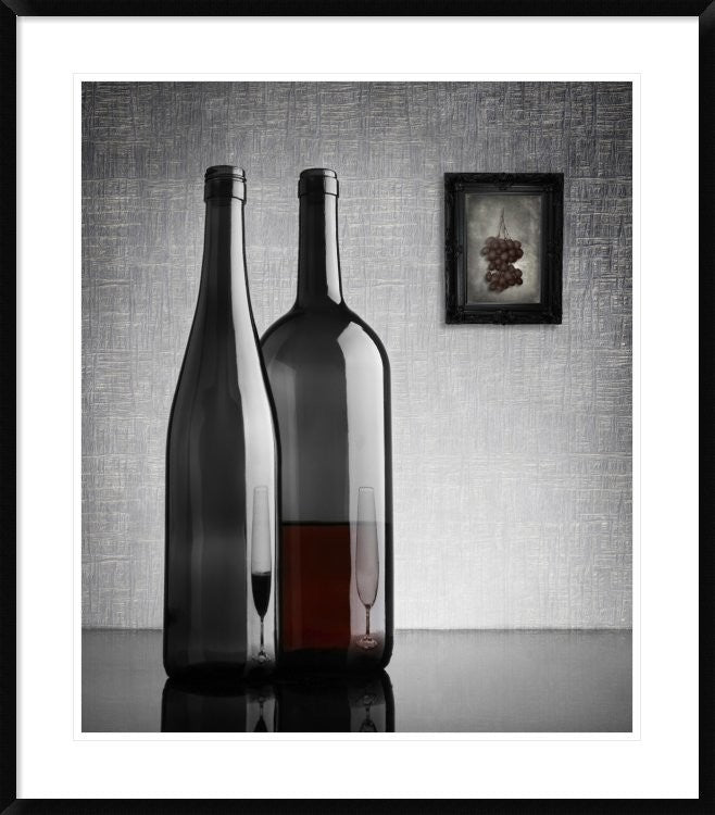 "Half Full" Framed Digital Print by Greg Brave, 33x38"