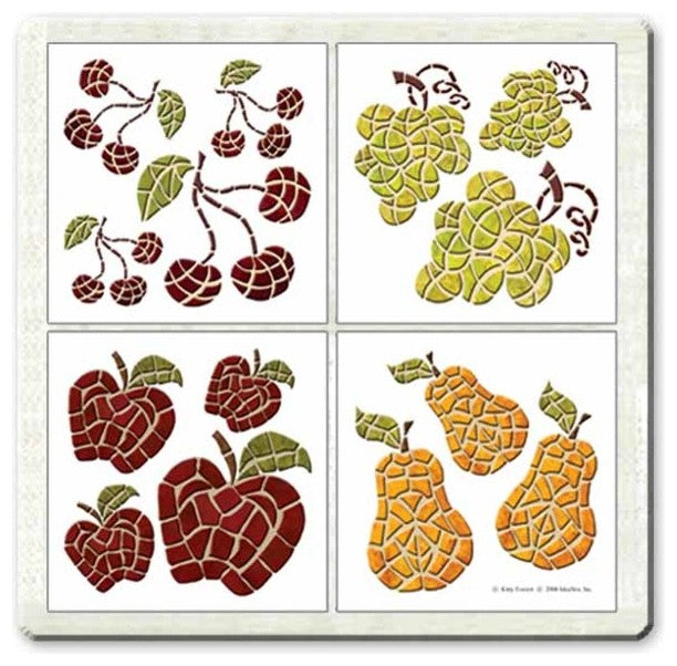 Harvest Accents Peel and Stick Tiles, 4-Piece Set
