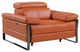 Antonio Italian Leather Power Reclining Arm Chair, Camel