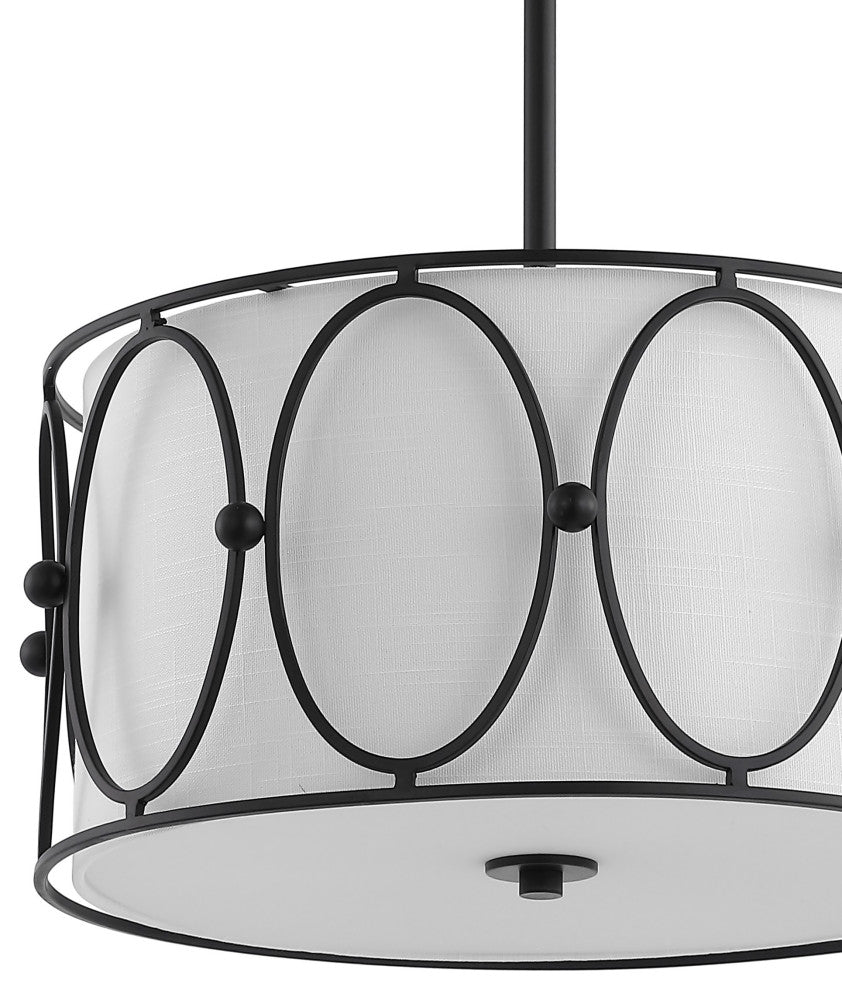 Violetta Metal LED Pendant, 3-Light