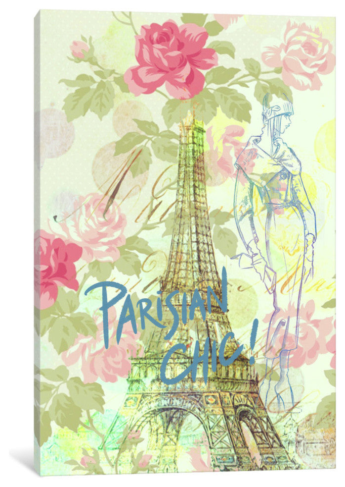 "Parisian Chic Gallery" by 5by5collective, 40x26x1.5"