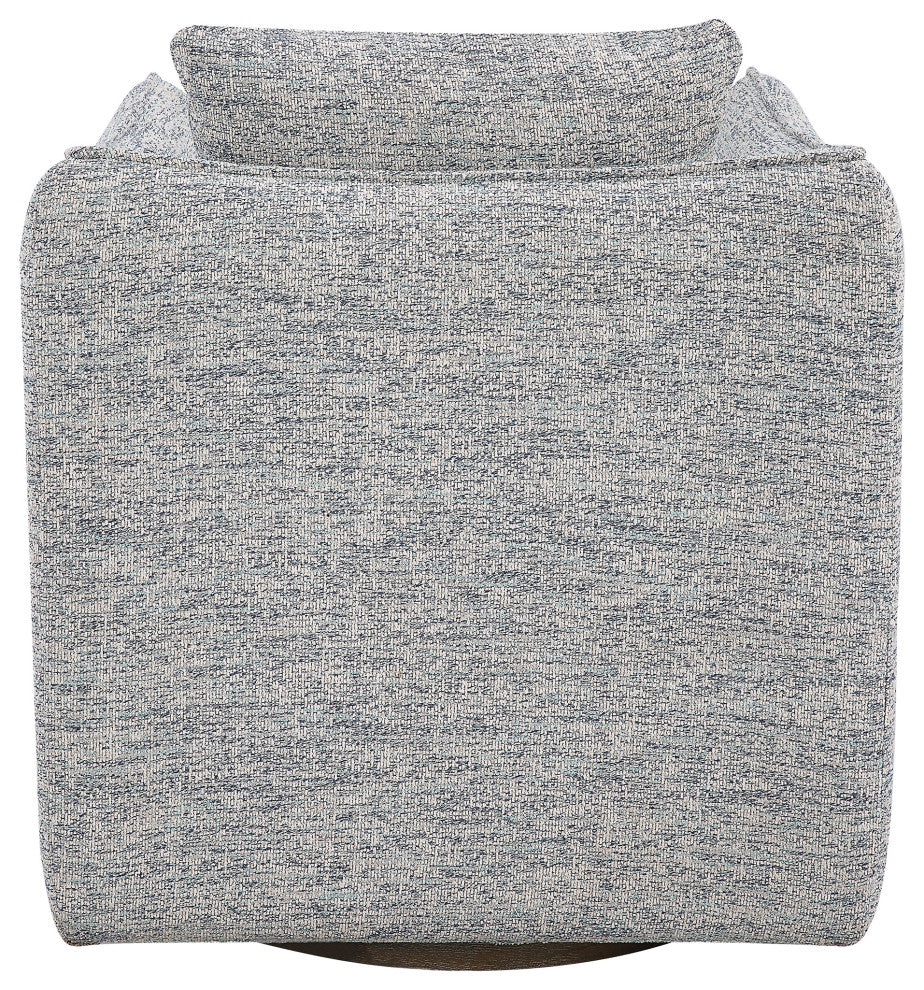Corben Swivel Chair, Blue